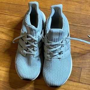 Adidas UltraBoost 3.0 DB1428 Gray White Youth Gym Running Shoes Size 11